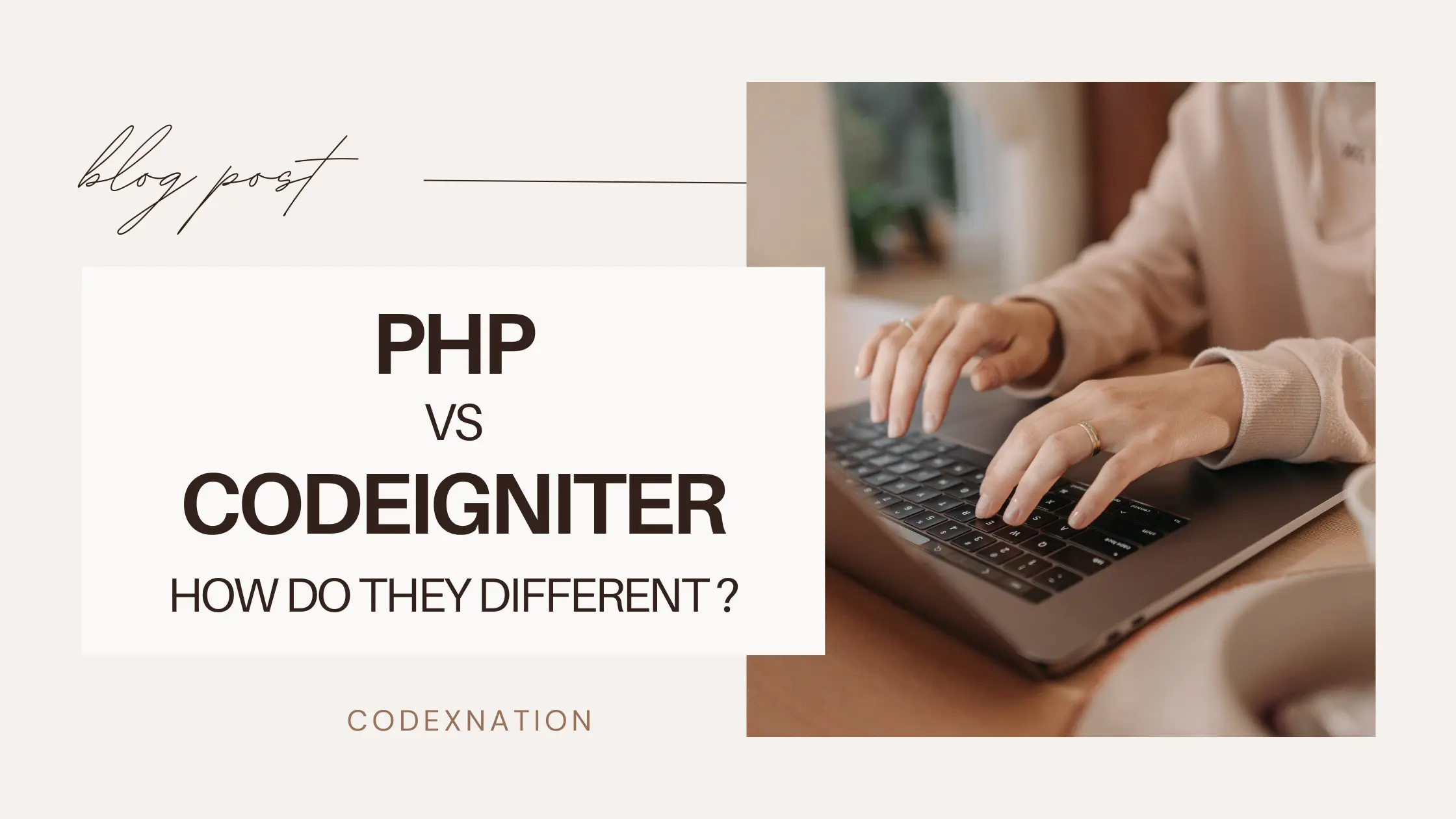 PHP vs Codeigniter how do they different?