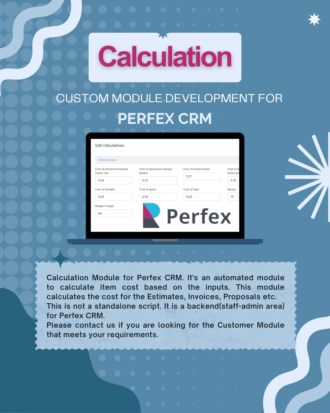 Calculation - Perfex Crm Module