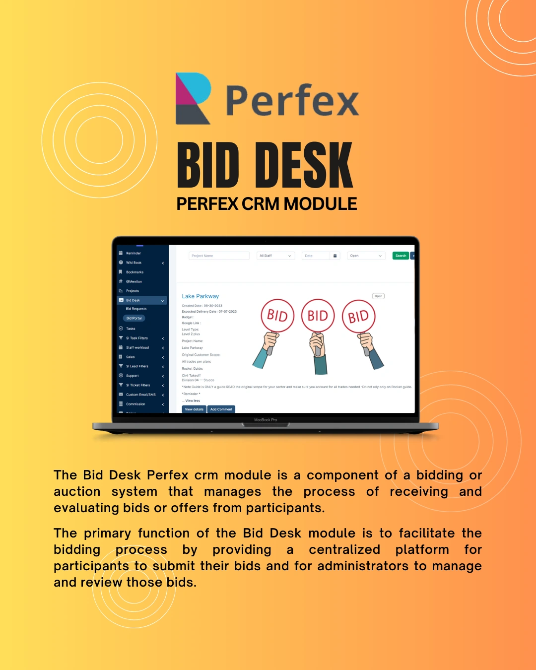 Bid Desk Perfex CRM Module