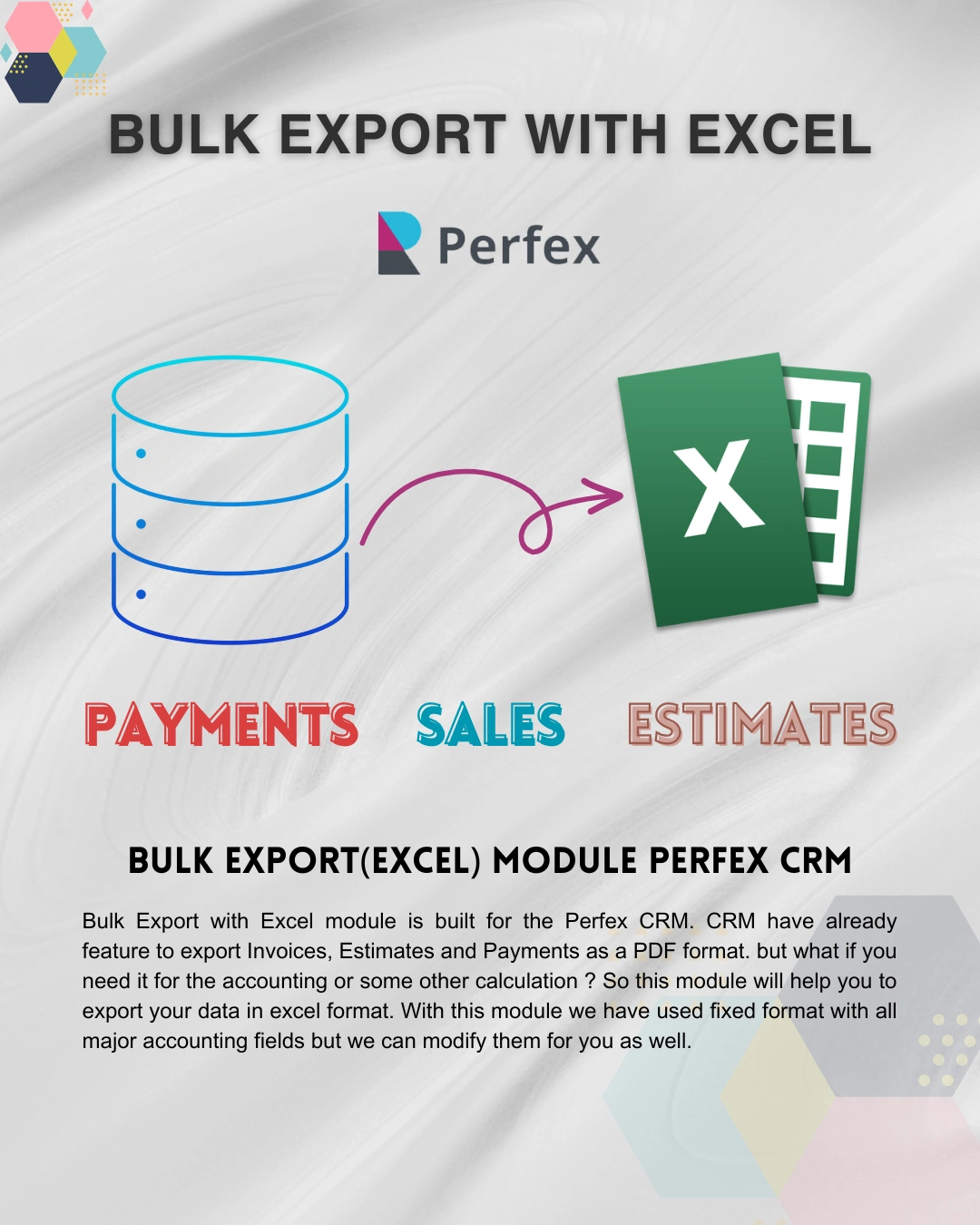 Bulk Export (Excel) Module Perfex CRM