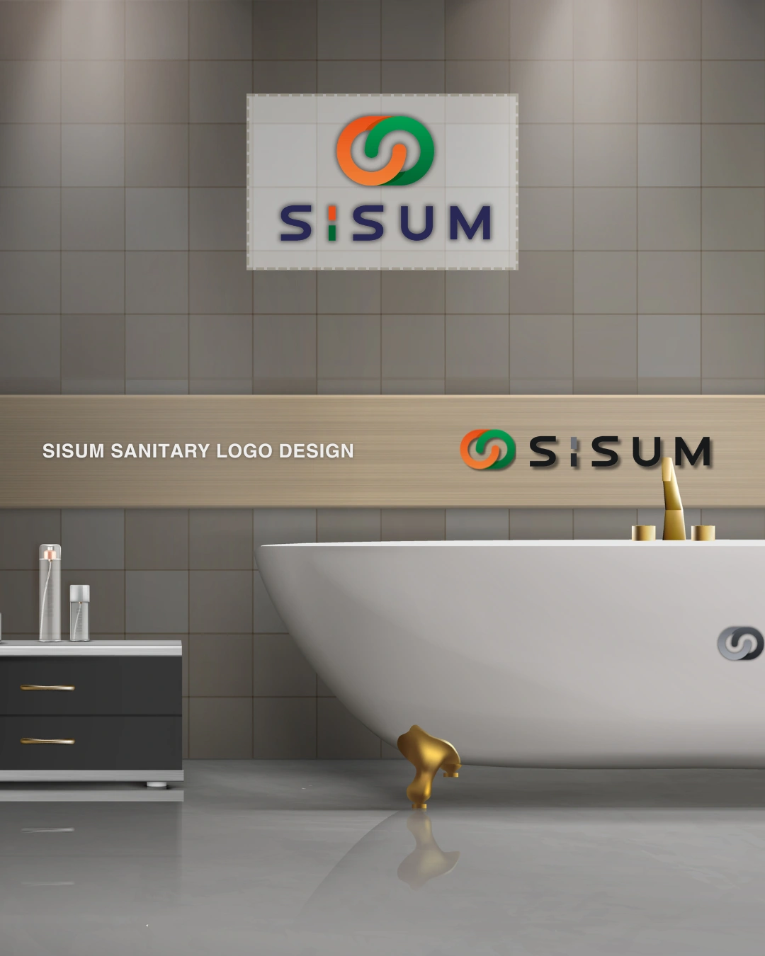 Sisum Sanitary Logo Design